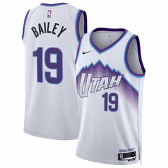 Nike Ace Bailey Utah Jazz Unisex Swingman Jersey Association Edition White
