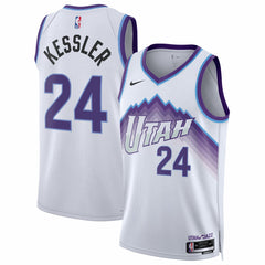 Nike Walker Kessler Utah Jazz Unisex Swingman Jersey Association Edition White