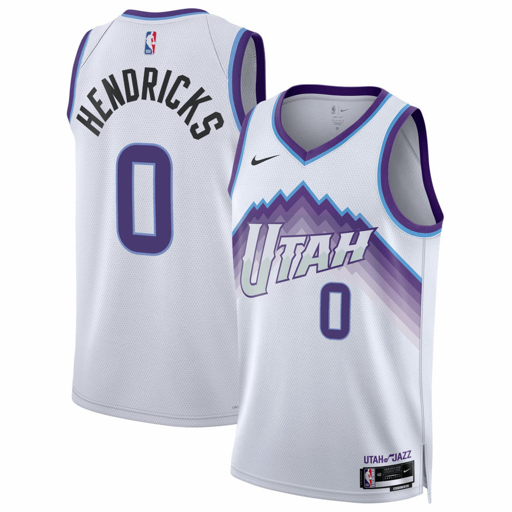Nike Taylor Hendricks Utah Jazz Unisex Swingman Jersey Association Edition White