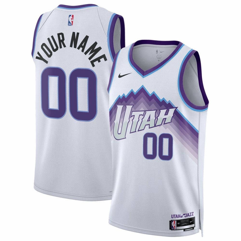 Nike Utah Jazz Unisex Swingman Custom Jersey Association Edition White