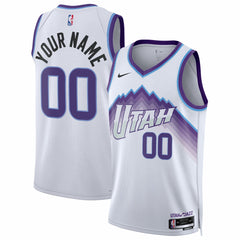 Nike Utah Jazz Unisex Swingman Custom Jersey Association Edition White