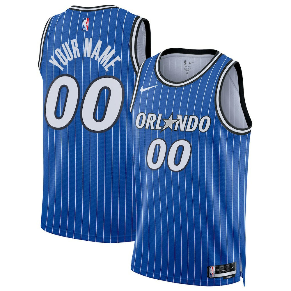 Nike Orlando Magic Unisex Swingman Custom Jersey Icon Edition Blue