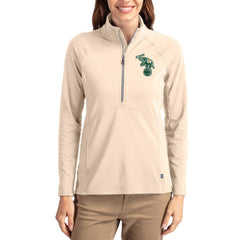 Athletics Cutter & Buck Women's Cooperstown Collection Adapt Eco Knit Stretch Half-Zip Pullover for sale