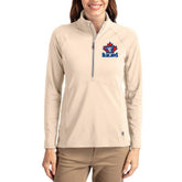 Toronto Blue Jays Cutter & Buck Women's Cooperstown Collection Adapt Eco Knit Stretch Half-Zip Pullover Sale
