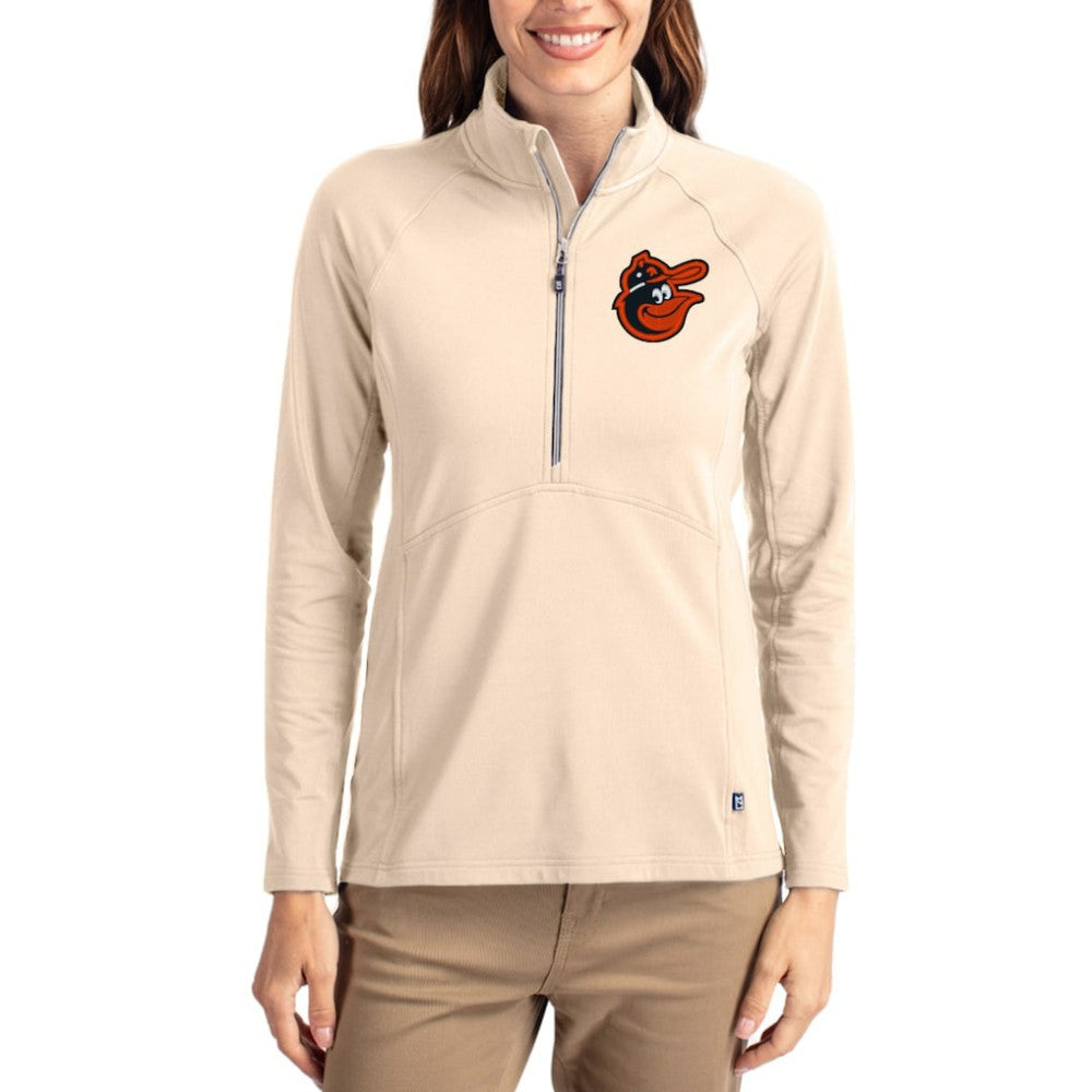 Baltimore Orioles Cutter & Buck Women's Cooperstown Collection Adapt Eco Knit Stretch Half-Zip Pullover Online