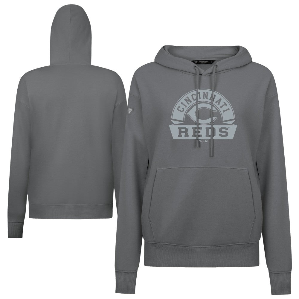 Cincinnati Reds Levelwear Women's Adorn Banner Arch Hoodie Near Me