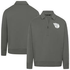 Cleveland Guardians Levelwear Women's Canmore Chenille Logo Quarter-Zip Top Outlet