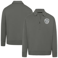 Milwaukee Brewers Levelwear Women's Canmore Chenille Logo Quarter-Zip Top Online