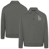 Los Angeles Dodgers Levelwear Women's Canmore Chenille Logo Quarter-Zip Top for sale