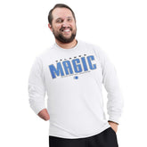 Orlando Magic G-III Sports by Carl Banks Adaptive Printed Mesh Effect Long Sleeve T-Shirt White