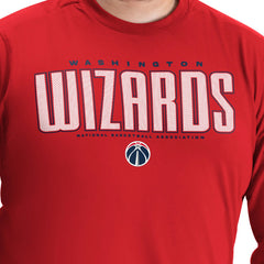 Washington Wizards G-III Sports by Carl Banks Adaptive Printed Mesh Effect Long Sleeve T-Shirt Red