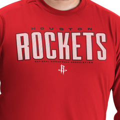 Houston Rockets G-III Sports by Carl Banks Adaptive Printed Mesh Effect Long Sleeve T-Shirt Red