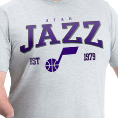 Utah Jazz G-III Sports by Carl Banks Adaptive Classic Team Spirit Short Sleeve T-Shirt Gray