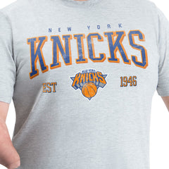 New York Knicks G-III Sports by Carl Banks Adaptive Classic Team Spirit Short Sleeve T-Shirt Gray