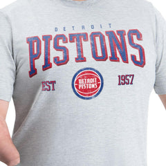 Detroit Pistons G-III Sports by Carl Banks Adaptive Classic Team Spirit Short Sleeve T-Shirt Gray