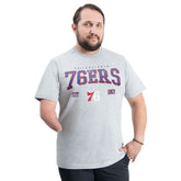 Philadelphia 76ers G-III Sports by Carl Banks Adaptive Classic Team Spirit Short Sleeve T-Shirt Gray