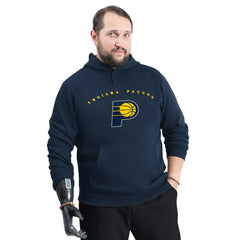 Indiana Pacers G-III Sports by Carl Banks Adaptive Team Arc Fleece Hoodie Navy