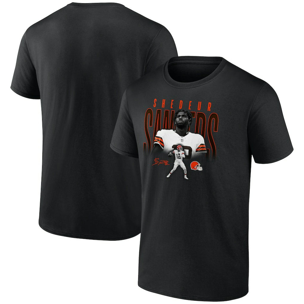 Shedeur Sanders Cleveland Browns Humble Shadow Player Graphic T-Shirt - Black - NFL