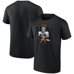 Bo Nix Denver Broncos Humble Shadow Player Graphic T-Shirt - Black - NFL