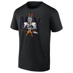 Bo Nix Denver Broncos Humble Shadow Player Graphic T-Shirt - Black - NFL