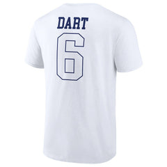 Jaxson Dart New York Giants Tonal Name & Number T-Shirt - White - NFL