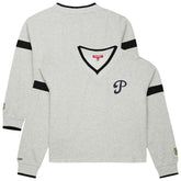 Philadelphia Phillies Mitchell & Ness Women's Cooperstown Collection V-Neck Cropped Toggle Sweatshirt Discount