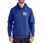 New York Giants Cutter & Buck Roam Eco Half-Zip Recycled Pullover Hoodie - Royal - NFL