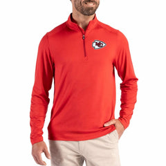 Kansas City Chiefs Cutter & Buck Coastline Epic Comfort Recycled Quarter-Zip Pullover - Red - NFL