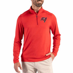 Tampa Bay Buccaneers Cutter & Buck Coastline Epic Comfort Recycled Quarter-Zip Pullover - Red - NFL