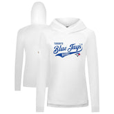 Toronto Blue Jays Levelwear Women's Slender Glide Raglan Hoodie Discount