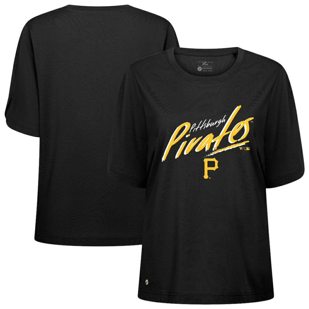 Pittsburgh Pirates Levelwear Women's Bloom Sizzle T-Shirt Outlet