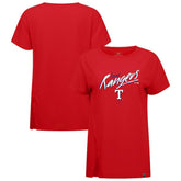 Texas Rangers Levelwear Women's Influx Sizzle T-Shirt Discount