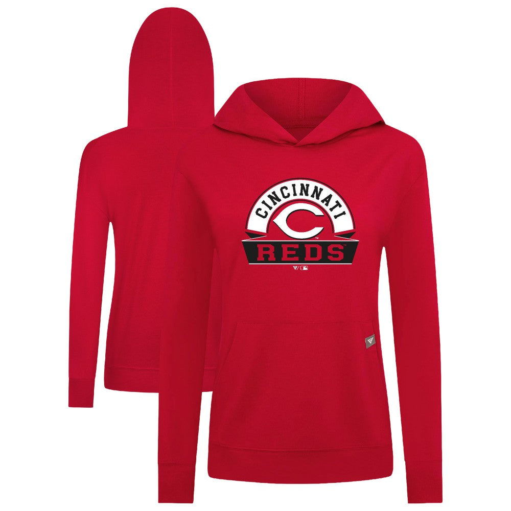 Cincinnati Reds Levelwear Women's Relay Banner Arch Long Sleeve T-Shirt Hoodie Discount