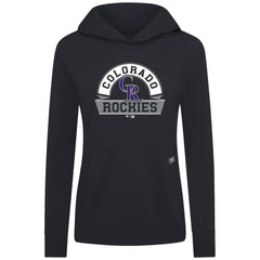 Colorado Rockies Levelwear Women's Relay Banner Arch Long Sleeve T-Shirt Hoodie for sale