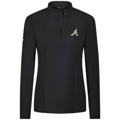 Atlanta Braves Levelwear Women's Upright Insignia 2.0 Quarter-Zip Tri-Blend Top Online