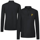 Pittsburgh Pirates Levelwear Women's Upright Insignia 2.0 Quarter-Zip Tri-Blend Top Sale