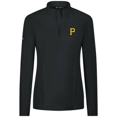 Pittsburgh Pirates Levelwear Women's Upright Insignia 2.0 Quarter-Zip Tri-Blend Top Sale