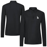 Los Angeles Dodgers Levelwear Women's Upright Insignia 2.0 Quarter-Zip Tri-Blend Top Sale