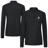 Detroit Tigers Levelwear Women's Upright Insignia 2.0 Quarter-Zip Tri-Blend Top Sale