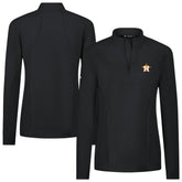 Houston Astros Levelwear Women's Upright Insignia 2.0 Quarter-Zip Tri-Blend Top Sale