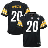 Kaleb Johnson Pittsburgh Steelers Youth Team Game Jersey - Black - Nike