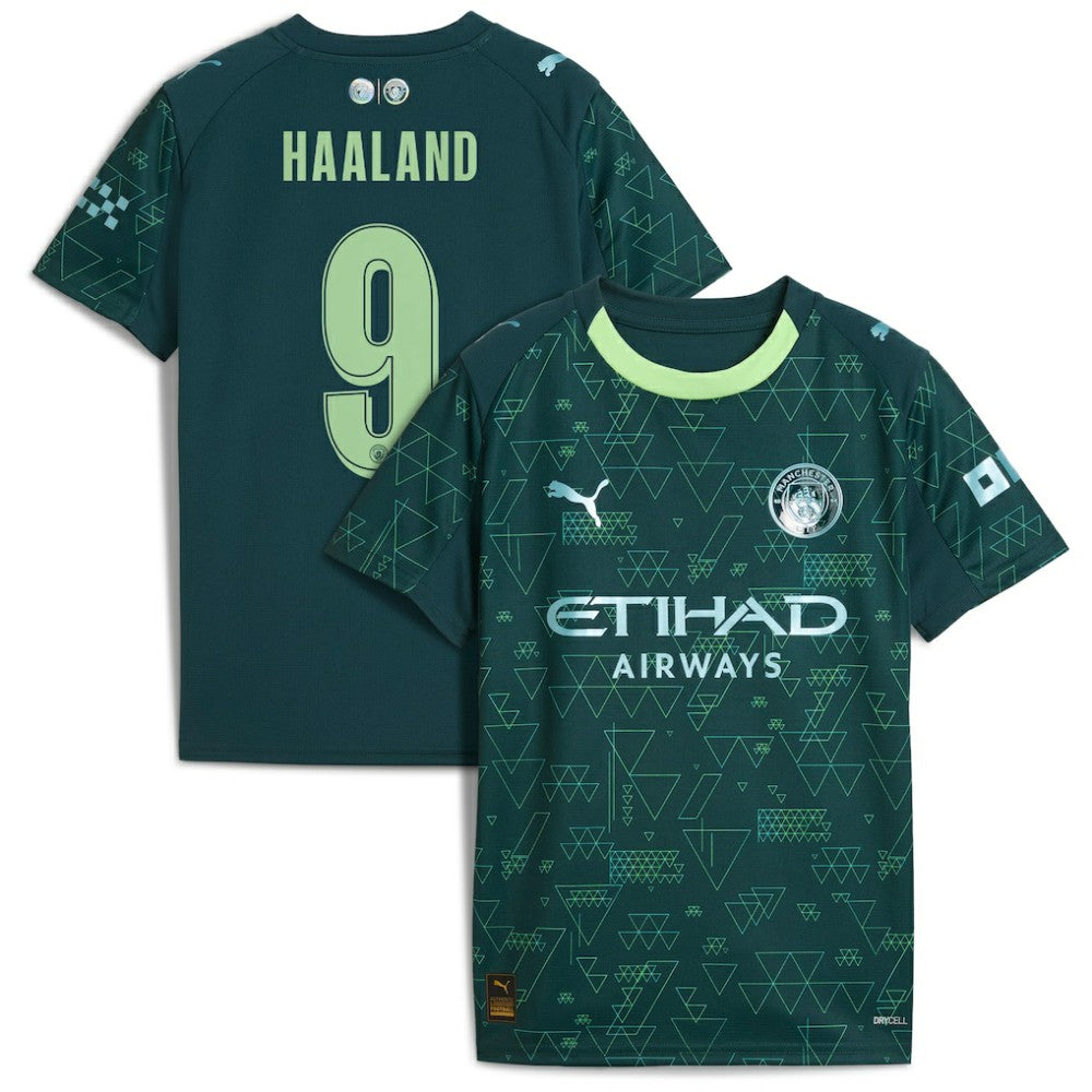 Puma - Erling Haaland Manchester City x EA SPORTS FC Youth 2025/26 Fourth Jersey - Green