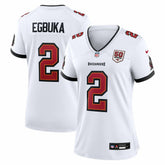 Emeka Egbuka Tampa Bay Buccaneers Women's 50th Season Game Jersey - White - Nike