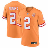 Emeka Egbuka Tampa Bay Buccaneers Alternate 2 50th Season Game Jersey - Creamsicle - Nike