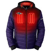 Baltimore Ravens ActionHeat 5V Battery Heated Full-Zip Hoodie Puffer Jacket - Purple - NFL