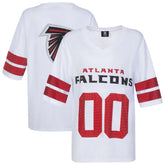 Atlanta Falcons Cuce Women's Rhinestone V-Neck Tunic - White - NFL