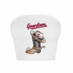 Cleveland Guardians Tiny Turnip Women's Cowboy Boot Crop Tube Top Near Me