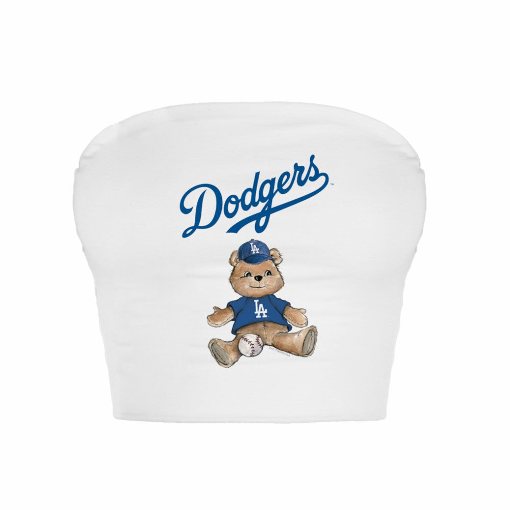Los Angeles Dodgers Tiny Turnip Women's Teddy Bear Crop Tube Top Near Me