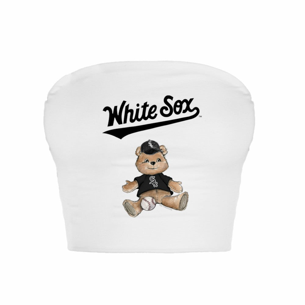 Chicago White Sox Tiny Turnip Women's Teddy Bear Crop Tube Top for sale