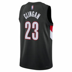 Nike Donovan Clingan Portland Trail Blazers Unisex Swingman Jersey Icon Edition Black